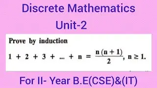 Discrete Mathematics|Unit-2|For II- year B.E(CSE)&(IT)@thanishmaths3760