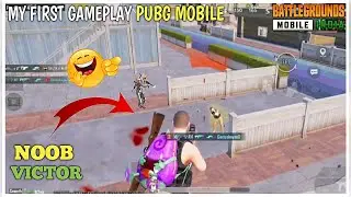 😂NOOB VICTOR - MY FIRST GAMEPLAY - Pubg mobile - Vishwa 8x