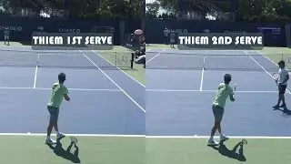 Dominic Thiem - First and Second Serve Comparison