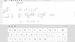 Projectile Finding an Angle