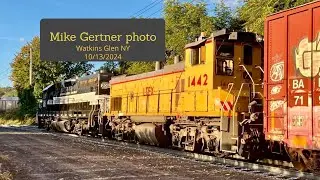 The 1:1 Finger Lakes Railway HW-2 working Cargill Salt.