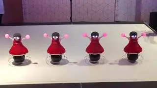 Murata Dancing Cheerleader Robots Perform at Epcot, Walt Disney World Resort 2018