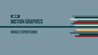 After Effects Wiggle Expressions