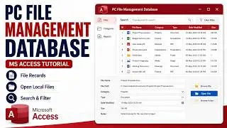 How to store and open ANY PC Files in Microsoft Access