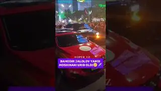 olympic champion crashed his new car, which was given him by president