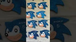 Sonic 💙 calamita con nome e numero anni