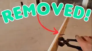 How to remove nails from trim