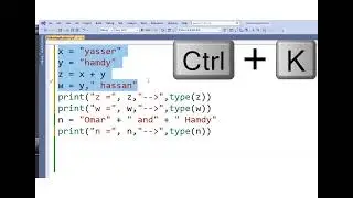 how do I comment multiple python lines in Visual Studio?