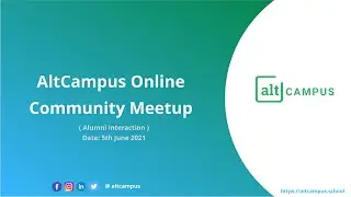 AltCampus Online Community Meetup | Alumni Interaction
