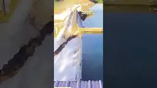 💥 Watch as a dam explodes, launching water 500 feet —what happens next will blow your mind! 🌊