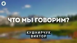 Что мы говорим? Кушнирчук В.Д. Беседа для молодежи МСЦ ЕХБ