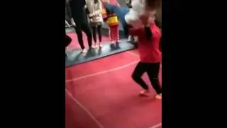 overhead lift girl from trampoline 2