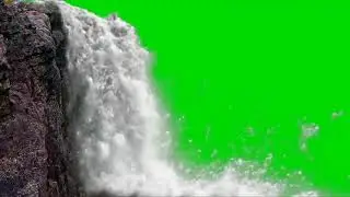 green screen wonder full water falls