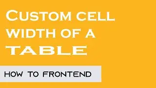 Custom width of a cell/column in bootstrap table | Vue Js | How to Front end | Javascript