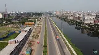 ঢাকা ডেমরা হাইওয়ে, DND খাল | 2023| DJI mini
