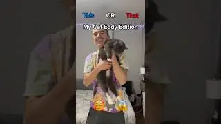 Choosing either my cat OR random items #comedy #funny #shorts