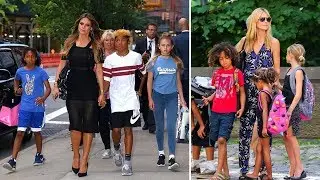 Heidi Klum Kids [ Helene, Lou Sulola, Henry, Johan ] 2017