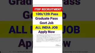 ITBP Bharti 2024💥10th Pass Job✅ITBP Constable Vacancy 2024💥ITBP Recruitment 2024⭕ITBP Vacancy 2024