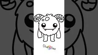 💥New Video💥 How To Draw A Cute Monster #drawing #cutedraws #smallartist #kidsvideo #howtodraw