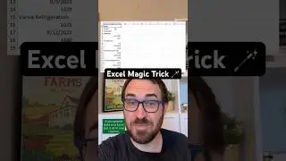 Excel magic! Turn one column into a table #workhacks #excel #exceltips