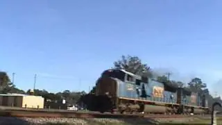 CSX Q174-29 with Two Mac's at Folkston, GA