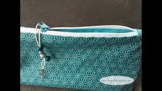 Coudre une trousse doublée zippée avec coins parfaits : tuto couture facile, débutant