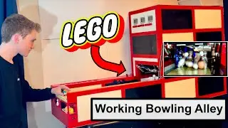 I Built a Working LEGO Bowling Alley - Lego Pinsetter (World Record)