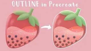 How To Outline Drawing in Procreate Tutorial | Procreate for beginners
