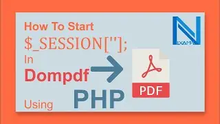 How To Start session In Dompdf Using PHP | dompdf tutorial in php