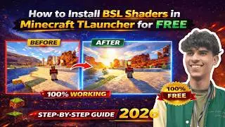 🎮How To Install BSL Shaders in Minecraft TLauncher (FREE) 😱🔥 (FREE) 100% Working Method 2026