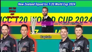 New Zealand Squad For T20 World Cup 2024 || ICC T20 World Cup || NZ New Squad