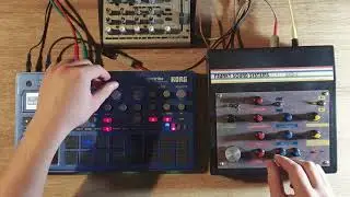 ASM-1 string machine + KORG electribe short jam and sound examples