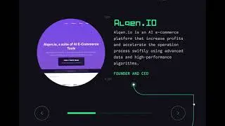 Personal portfolio website UI Design