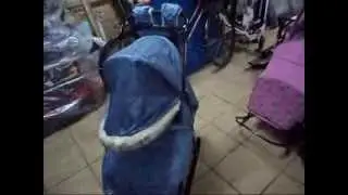 Санки коляска Кристи Люкс Джинс в магазине АИСТ Спорт