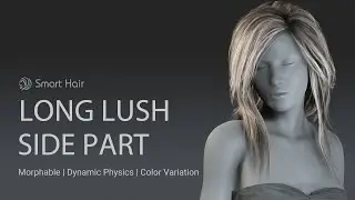 CC3/CC4-iClone7/iClone8 - Lush Long Hairstyle