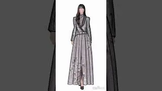Fashion Design with ibistpaint #fashiondesign #dress #desainer #artfashion #art #gambarbaju #fashion