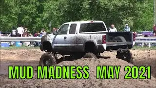 White Chevy Mega Truck At Mud Madness -- May 2021