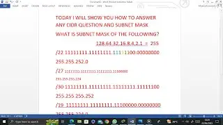 CIDR SLASH MADE EASY