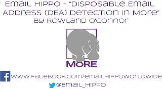 Email Hippo Email Verification - “Disposable Email Address (DEA) Detection In More”