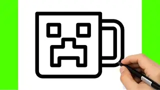 Cum Să Desenezi O CANĂ Cu Minecraft | Usor Pas cu Pas Tutorial pentru Incepatori