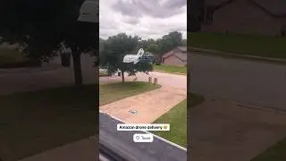 Amazon drones delivering packs in Texas, USA 💎