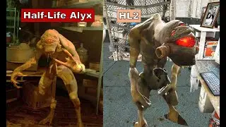 Evolution of Vortigaunt | Half Life Alyx vs Half Life 2 comparasion