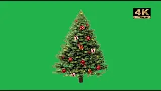 xmas tree green screen |  christmas tree green screen effect video