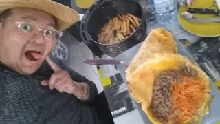 mukbang asmr burps Cenaaaa piadine vietnamita & patatine 🍟 con friggitrice ad aria
