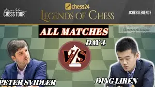 Ding still in the tournament? |Ding Liren vs Peter Svidler Legends of chess All games day 4