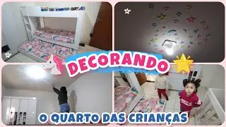 DECORANDO O QUARTO DAS CRIANÇAS NA CASA NOVA 🥰 DECORANDO GASTANDO POCO 💸🤑
