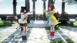 [MMD] Viva Happy - Inyui & Koro-chan (VTuber)