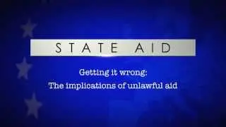 State Aid - Getting it Wrong