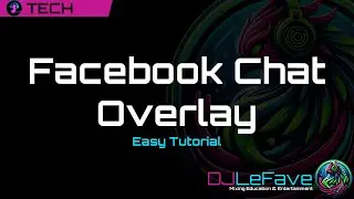 Easy Tutorial! Add Facebook Chat Overlay for Non-Personal Facebook Page  using OBS