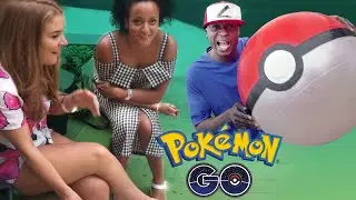 Pokemon Go - How NOT To Pick Up Girls With a Giant Pokemon Ball